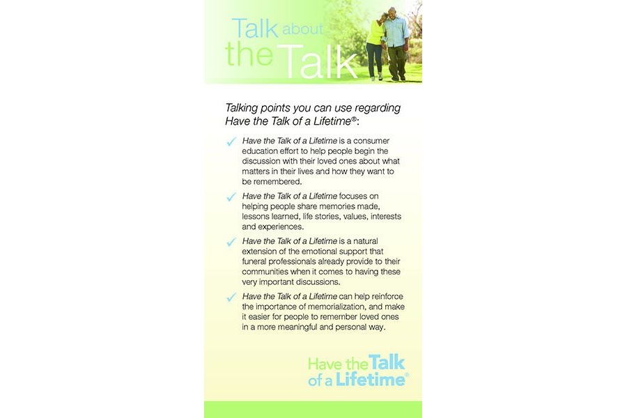 Palm Card with Talking Points