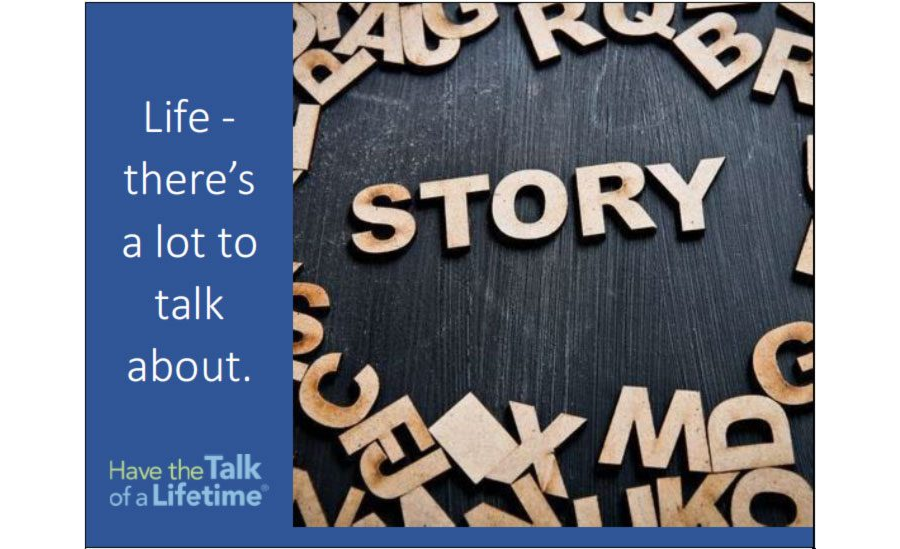 Script “Life there’s a lot to talk about” PowerPoint Presentation for Professionals